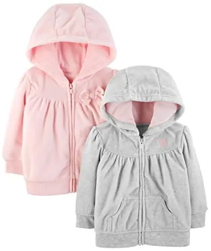 Simple Joys by Carter's Girls' 2-Pack Full Zip Hoodies - CARTER'S SIMPLE JOYS - PRIVATE LABEL (1)