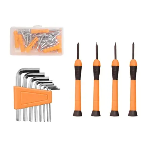 CARTMAN 126-Piece Home Tool Set Kit, Basic Household Hand Tools with Storage Case, Orange - 6
