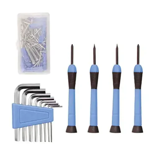 CARTMAN 126-Piece Home Tool Set Kit, Basic Household Hand Tools with Storage Case, Blue - 6