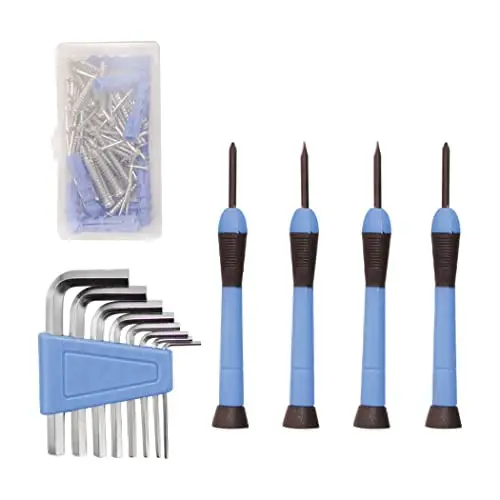 CARTMAN 126-Piece Home Tool Set Kit, Basic Household Hand Tools with Storage Case, Blue - 6