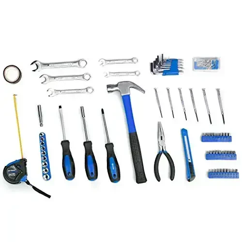 CARTMAN 148Piece Tool Set General Household Hand Tool Kit with Plastic Toolbox Storage Case Blue - 3