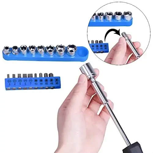 CARTMAN 148Piece Tool Set General Household Hand Tool Kit with Plastic Toolbox Storage Case Blue - 6