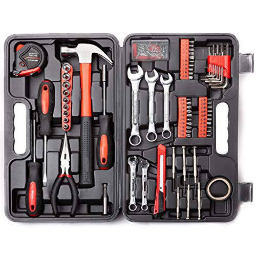 CARTMAN 148 Piece Automotive and Household Tool Set Perfect for Car Enthusiasts and DIY Home Repairs - 1