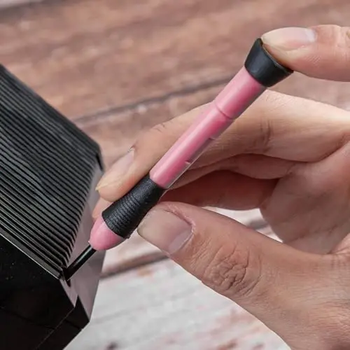 Cartman 39Piece Tool Set General Household Hand Tool Kit with Plastic Toolbox Storage Case Pink - 3