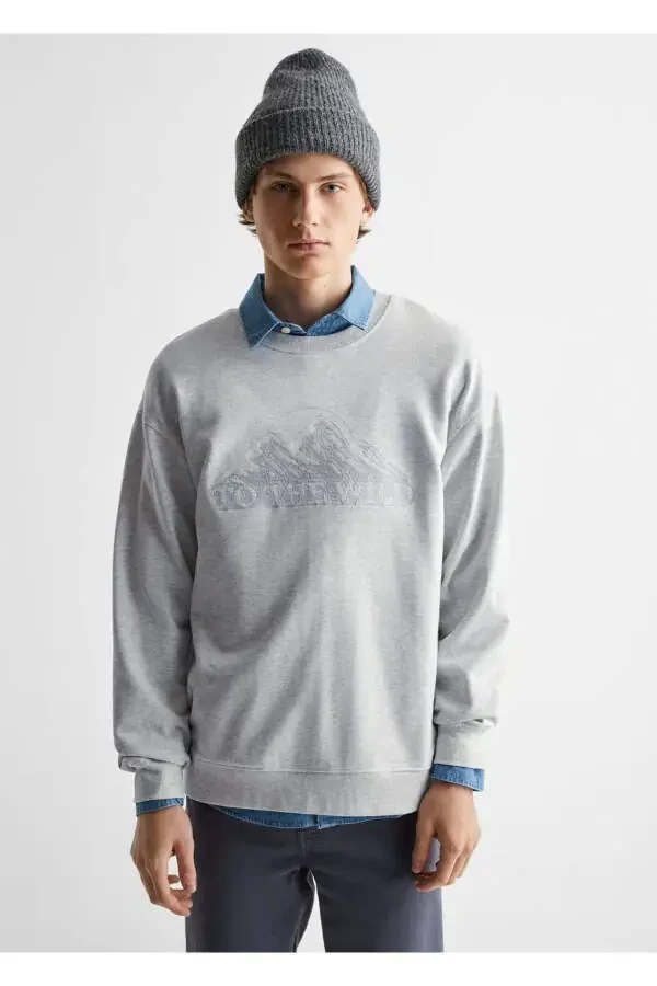 Cartoon Character Cotton Sweatshirt - 1