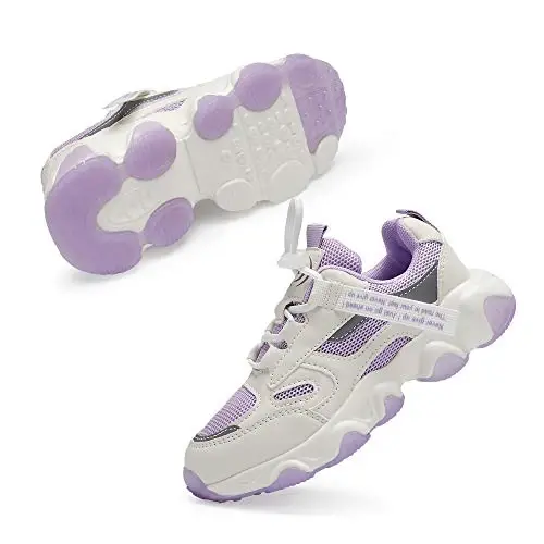 Casbeam Kids Breathable Sneakers Mesh Lightweight Easy Walk Casual Sport Strap Athletic Running Shoes for Boys Girls - 2