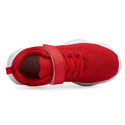 Casbeam Kids Breathable Sneakers Mesh Lightweight Easy Walk Casual Sport Strap Athletic Running Shoes for Boys Girls - 6