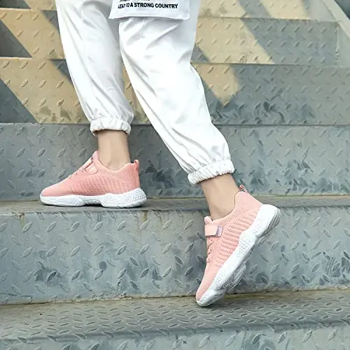 Casbeam Kids Breathable Sneakers Mesh Lightweight Easy Walk Casual Sport Strap Athletic Running Shoes for Boys Girls - 2