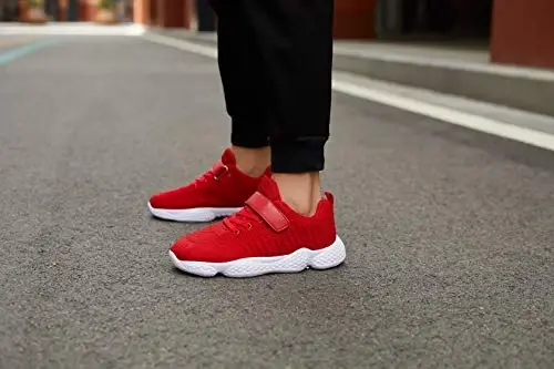 Casbeam Kids Breathable Sneakers Mesh Lightweight Easy Walk Casual Sport Strap Athletic Running Shoes for Boys Girls - 6