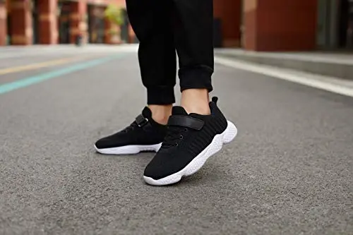 Casbeam Kids Breathable Sneakers Mesh Lightweight Easy Walk Casual Sport Strap Athletic Running Shoes for Boys Girls - 2