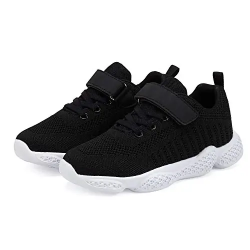 Casbeam Kids Breathable Sneakers Mesh Lightweight Easy Walk Casual Sport Strap Athletic Running Shoes for Boys Girls - 3