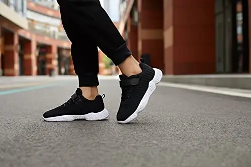 Casbeam Kids Breathable Sneakers Mesh Lightweight Easy Walk Casual Sport Strap Athletic Running Shoes for Boys Girls - 6