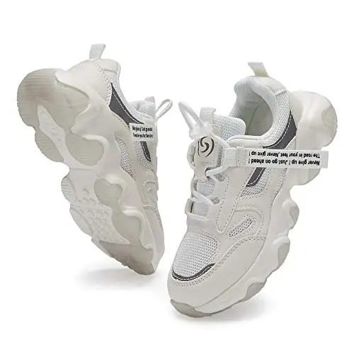 Casbeam Kids Breathable Sneakers Mesh Lightweight Easy Walk Casual Sport Strap Athletic Running Shoes for Boys Girls - 2