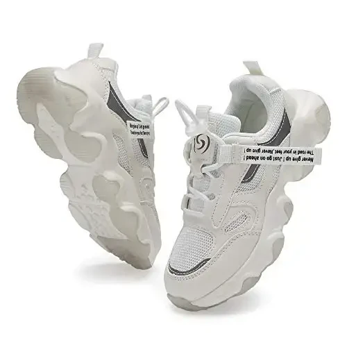 Casbeam Kids Breathable Sneakers Mesh Lightweight Easy Walk Casual Sport Strap Athletic Running Shoes for Boys Girls - 2