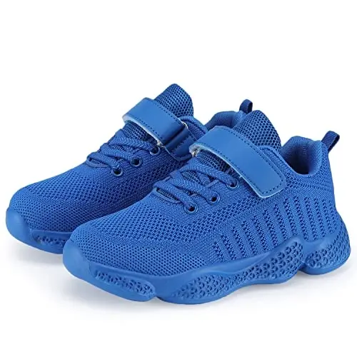 Casbeam Kids Breathable Sneakers Mesh Lightweight Easy Walk Casual Sport Strap Athletic Running Shoes for Boys Girls - 3