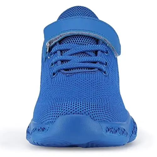 Casbeam Kids Breathable Sneakers Mesh Lightweight Easy Walk Casual Sport Strap Athletic Running Shoes for Boys Girls - 5