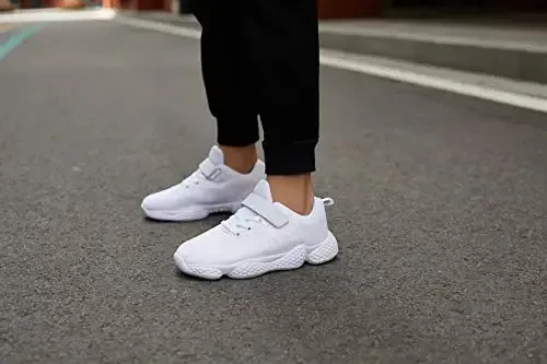 Casbeam Kids Breathable Sneakers Mesh Lightweight Easy Walk Casual Sport Strap Athletic Running Shoes for Boys Girls - CASBEAM (1)