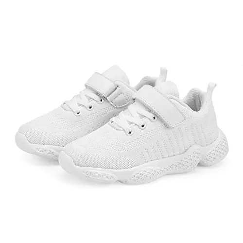 Casbeam Kids Breathable Sneakers Mesh Lightweight Easy Walk Casual Sport Strap Athletic Running Shoes for Boys Girls - 3