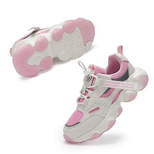 Casbeam Kids Breathable Sneakers Mesh Lightweight Easy Walk Casual Sport Strap Athletic Running Shoes for Boys Girls - 2
