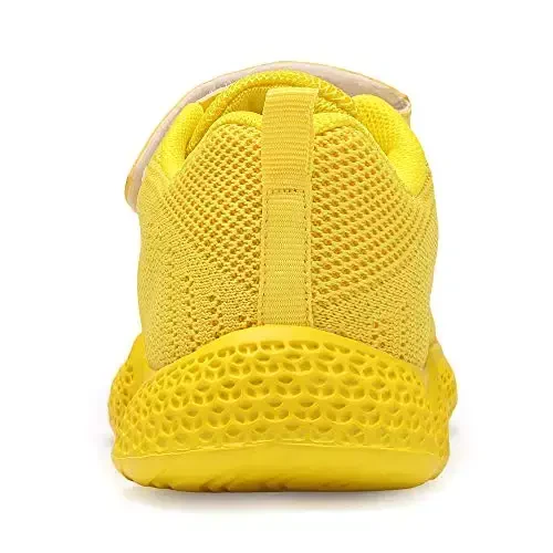 Casbeam Kids Breathable Sneakers Mesh Lightweight Easy Walk Casual Sport Strap Athletic Running Shoes for Boys Girls - 4