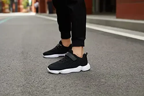 Casbeam Kids Breathable Sneakers Mesh Lightweight Easy Walk Casual Sport Strap Athletic Running Shoes for Boys Girls - 6