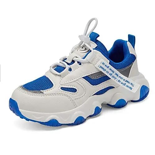 Casbeam Kids Breathable Sneakers Mesh Lightweight Easy Walk Casual Sport Strap Athletic Running Shoes for Boys Girls 