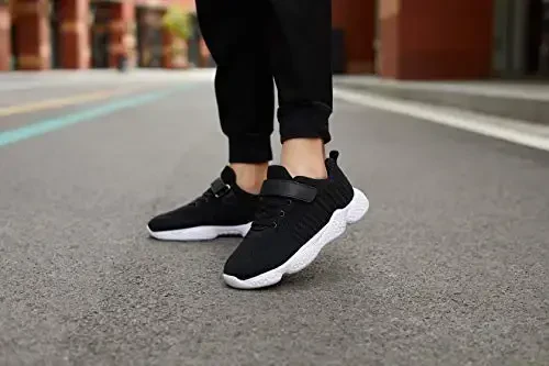 Casbeam Kids Breathable Sneakers Mesh Lightweight Easy Walk Casual Sport Strap Athletic Running Shoes for Boys Girls - 2