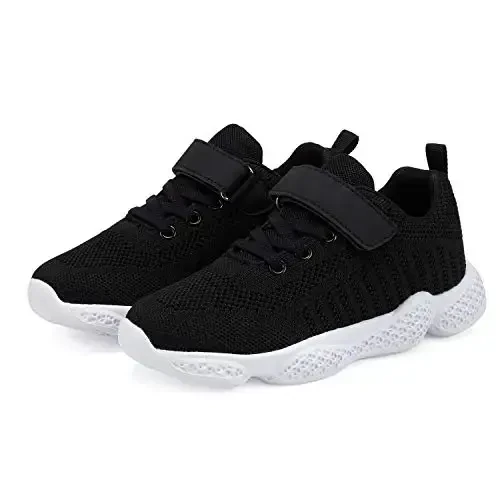 Casbeam Kids Breathable Sneakers Mesh Lightweight Easy Walk Casual Sport Strap Athletic Running Shoes for Boys Girls - 3