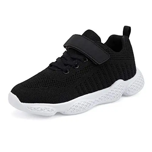 Casbeam Kids Breathable Sneakers Mesh Lightweight Easy Walk Casual Sport Strap Athletic Running Shoes for Boys Girls - CASBEAM