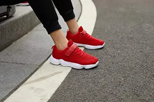 Casbeam Kids Breathable Sneakers Mesh Lightweight Easy Walk Casual Sport Strap Athletic Running Shoes for Boys Girls - 2