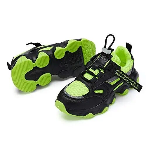 Casbeam Kids Breathable Sneakers Mesh Lightweight Easy Walk Casual Sport Strap Athletic Running Shoes for Boys Girls - 4