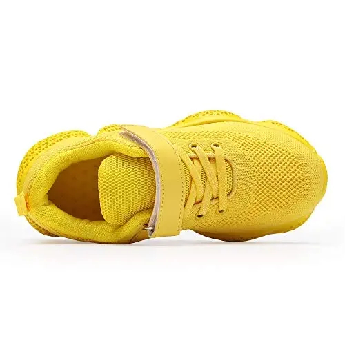 Casbeam Kids Breathable Sneakers Mesh Lightweight Easy Walk Casual Sport Strap Athletic Running Shoes for Boys Girls - 5