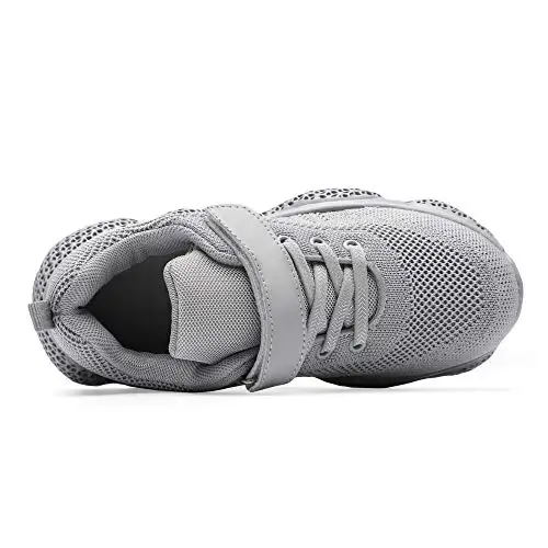 Casbeam Kids Breathable Sneakers Mesh Lightweight Easy Walk Casual Sport Strap Athletic Running Shoes for Boys Girls - 5