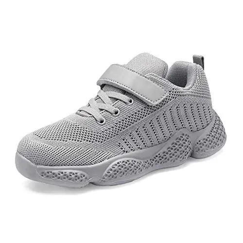 Casbeam Kids Breathable Sneakers Mesh Lightweight Easy Walk Casual Sport Strap Athletic Running Shoes for Boys Girls - CASBEAM