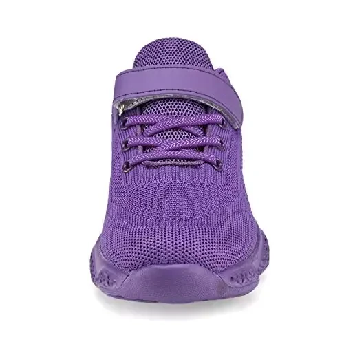 Casbeam Kids Breathable Sneakers Mesh Yengil nafas oladigan, qulay yurish uchun kundalik sport tasmasi Atletik yugurish poyafzallari o'g'il bolalar va qizlar uchun - 3
