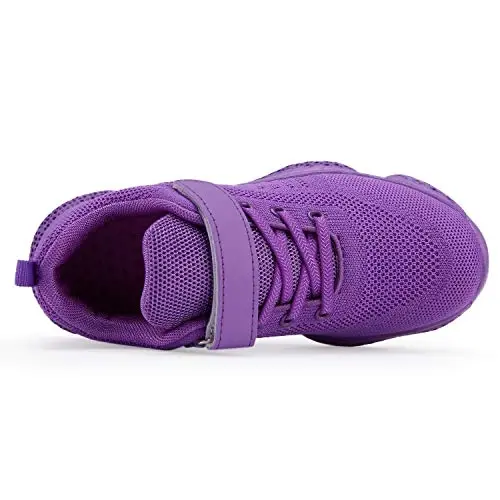 Casbeam Kids Breathable Sneakers Mesh Yengil nafas oladigan, qulay yurish uchun kundalik sport tasmasi Atletik yugurish poyafzallari o'g'il bolalar va qizlar uchun - 5