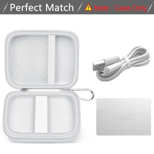 Case Compatiable with Clutch - Pro Portable Charger for iPhone Power Bank Travel Holder Storage for Battery Pack, USB Charging Cable and More Accessories(Box Only) - 3