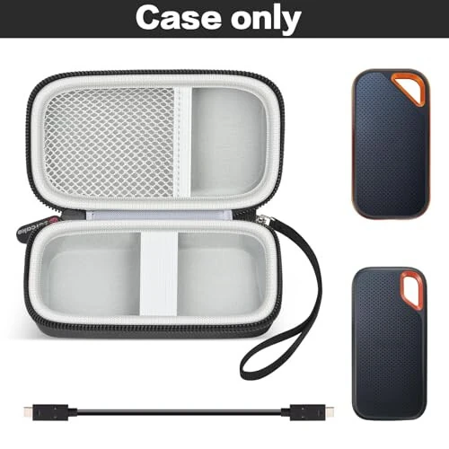 Case Compatible with Anker for PowerCore 10000 Portable Charger 10000mAh Power Bank. Battery Pack Charger Storage Holder for Anker Nano Power Bank (Box Only)- Black - Case (1)