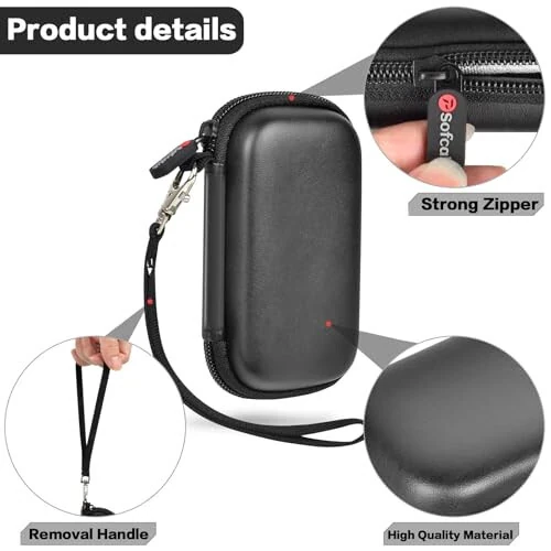 Case Compatible with Anker for PowerCore 10000 Portable Charger 10000mAh Power Bank. Battery Pack Charger Storage Holder for Anker Nano Power Bank (Box Only)- Black - 3