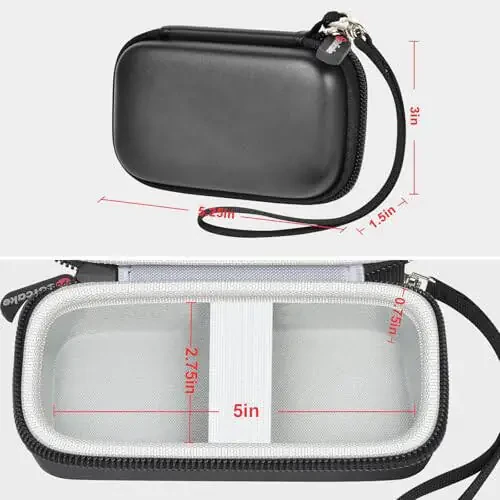 Case Compatible with Anker for PowerCore 10000 Portable Charger 10000mAh Power Bank. Battery Pack Charger Storage Holder for Anker Nano Power Bank (Box Only)- Black - 4