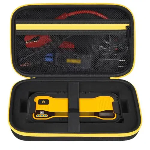 Case Compatible with DeWalt DXAELJ16 1600 Peak Amp Jump Starter Battery Booster, Portable Jumper Storage Holder Pocket for USB Power Station (Box Only) Black - 1