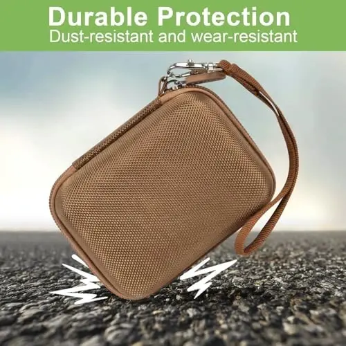 Case Compatible with VAHOIALD FHD 1080P Digital Camera/for CAMKORY Digital Point and Shoot/for Kodak PIXPRO FZ45-BK 16MP Vlogging/for IWEUKJLO/for Nsoela, Holder for SD Card More (Dark Brown) - 5