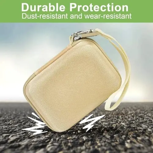 Case Compatible with VAHOIALD FHD 1080P Digital Camera/for CAMKORY Digital Point and Shoot/for Kodak PIXPRO FZ45-BK 16MP Vlogging/for IWEUKJLO/for Nsoela, Holder for SD Card More (Light Brown) - 5