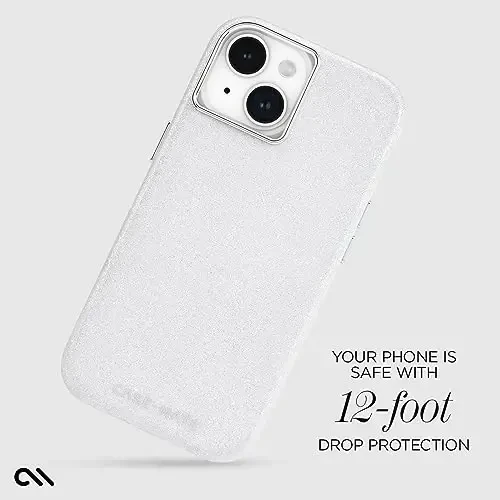 Case-Mate iPhone 15 Case - Shimmer Iridescent [12ft Drop Protection] [MagSafe bilan mos] iPhone 15 6.1