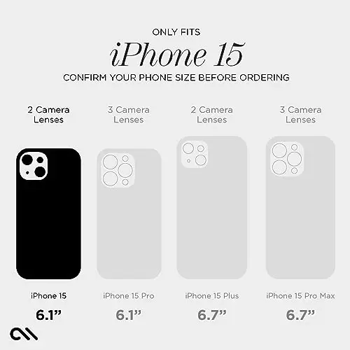 Case-Mate iPhone 15 Kılıfı - Twinkle Disco [12ft Düşme Koruması] [MagSafe ile Uyumludur] 6.1 inç iPhone 15 için Şirin Pırıltılı Manyetik Kılıf, Çizilmeye Karşı Dayanıklı, Şok Emici Malzeme, İnce - CASE-MATE (1)