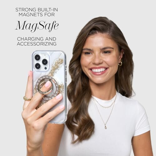 Case-Mate iPhone 16 Pro Max Korpusi [MagSafe bilan mos keladi] - Zamonaviy Marmar Telefon Korpusi 12 futgacha tushishdan himoya bilan - iPhone 16 Pro Max uchun Premium Magnit Qopqoq - Karat Granit - 5