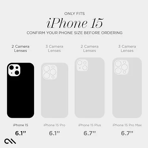 Case-Mate Soap Bubble iPhone 15 Case [12ft Drop Protection] [MagSafe bilan mos] iPhone 15 6.1