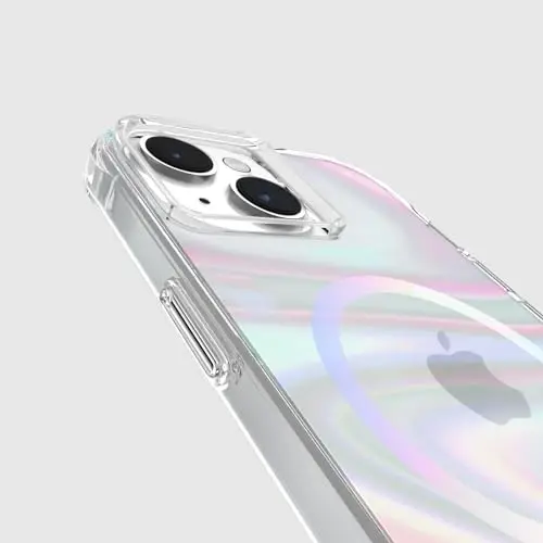 Case-Mate Soap Bubble iPhone 15 Case [12ft Drop Protection] [MagSafe bilan mos] iPhone 15 6.1