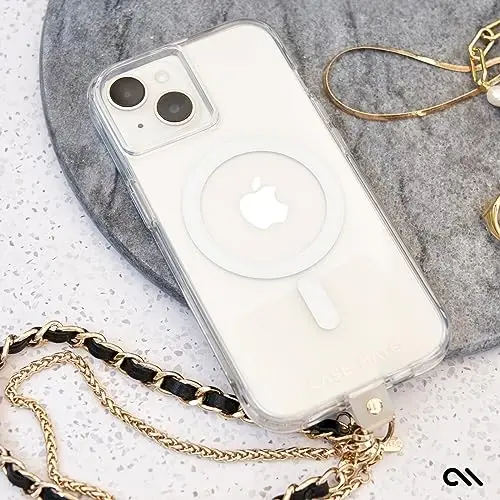 Case-Mate Tough iPhone 15 Case - Clear [12ft Drop Protection] [Compatible with MagSafe] Magnetic Phone Case for iPhone 15 6.1