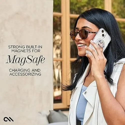 Case-Mate Tough iPhone 15 Case - Clear [12ft Drop Protection] [Compatible with MagSafe] Magnetic Phone Case for iPhone 15 6.1